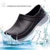 Sandálias 2023 el Kitchen Clogs Antiderrapante Impermeável À Prova de Óleo Sapatos de Trabalho Respirável Resistente Cook Chef Plus Size 230711