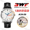 Senator Excellence A36-01 Montre Homme Automatique Boîtier Acier Cadran Bâton Blanc Bracelet Cuir Noir Super Version Edition Herrenuhr Reloj Hombre Montres Puretime D4