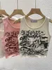 Regata Feminina Camis QWEEK Cyber Y2K Rosa Regata Feminina Harajuku Anime Estampa Ombro Bege Regata Estilo Japonês Subcultural Street Clothing Crop Top 230711