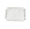 DHL500pcs Sac Pièces Sublimation DIY Blanc Blanc Tissu Sac Cap Patch Avec Tassel Mix Style FB3117