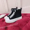 2023 Designer Trainers Sneakers Chaussures Low Tops Flat Sorrento Print Baskets en cuir noir blanc Sneaker hc210816