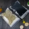 Plastic Aluminiumfolie Pakket Zak Rits Doorzichtige Verpakking Pouch Geur Proof Voedsel Koffie Thee Opbergzakken