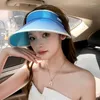 Bérets 2023 chapeau coréen femme style japonais et Internet-célèbre dégradé couleur pince à cheveux Protection solaire visière extérieure