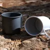 Mugs Camping Mug Titanium Cup Tourist Tableware Picnic Utensils Outdoor Kitchen Equipment Travel Cooking set Cookware Hiking R230712