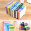 Trash Bags 5 Rolls 100Pcs Garbage Thick Convenient Environmental Bag Plastic Waste Cleaning Storage Container bolsas de basura 230711