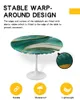 Tafelkleed marmeren textuur groen ronde elastiek randen dekbeschermer waterdicht polyester rechthoek gemonteerd tafelkleed