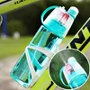 water bottle New Sports Cup Plastic Spray Cool Summer Sport Water Bottle Portable Climbing Outdoor Bike Shaker Bottles