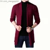 Pulls pour hommes printemps / été nouveaux hommes cardigan mode coréenne pull décontracté manteau hommes simple solide poche pull tricoté S-4XL Z230712