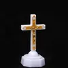 Другой домашний декор Электронный плагин светодиодный маленький крест Иисус Евхаристический Светлый Шкаф Бдение горькое изображение Христа Католическое святое объект Ourlady 230712