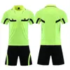 Autres articles de sport Ensemble de maillot de football pour arbitre professionnel Uniforme de football pour adulte Col rabattu Chemise de juge Poches Shorts Costume d'arbitre d'arbitre 230712