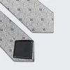 Bow Ties Men's 100 Silk Tie Cravat Jacquard Business Suit NeckerChief Neckwear High Density Waterproof Grey Floral