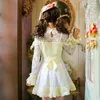 Casual Jurken Prinses Sweet Lolita Jurk Candy Rain Kleine Verse Kant Vrouwelijke Japanse Slanke Kraag C22AB7006