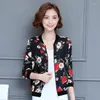 Женские куртки европейская тенденция весна и осенью корейская корейская рубашка для рубашки с кондиционером бейсбольная рубашка Короткое пальто