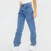 Jeans femme droite femmes Denim carotte pantalon jambe large femme Baggy pantalon petit ami esthétique classique rue fille étudiant tissu