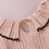 Completi di abbigliamento Moda Vestiti per bambini Autunno Inverno Maglione a maniche lunghe Camicie Tute 2 pezzi Abiti per bambini nati Costumi per ragazze