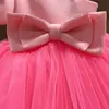 Abiti da ragazza Neonata Principessa Tutu Dress Infant Toddler Off spalla Bow Vestido Puff Sleeve Party Pageant Compleanno Vestiti per bambini 1-10Y 230712