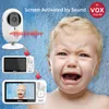 Baby Monitors 4 Moniteur vidéo de 3 pouces avec caméra de surveillance à zoom numérique Vision nocturne automatique Interphone bidirectionnel Babysitter Security Nanny 230712