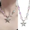 Цепи богемные ожерелья из бисера летние пятиконечные украшения, подходящие для женщин и девушек