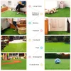 Decorative Flowers Grass Artificial Turf Carpet For Indoor And Outdoor Synthetic Green Home Decoration 30cmx30cm 4Pcs