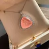 Подвесные ожерелья Knriquen Vintage 24*24 -мм Paraiba Tourmaline Emerald Pink Quartz Gemstone Подвесной колье для подвеска