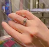 Anelli di diamanti firmati con anelli in argento sterling di alta qualità per le donne Gioielli con fedi nuziali di lusso Regalo di Natale di San Valentino2341