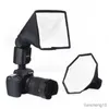 Diffuseurs Flash Haute Qualité Octogone Universel 20cm + 15x20cm Kits Diffuseur Flash Portable Pour Flash Externe Speedlite Photo Studio SoftBox R230712