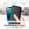 ESSAGER 20000MAH BANK BANK EXTROMENT PACK 20000 MAH PowerBank PD 20W شاحن محمول سريع لشاحن iPhone Poverbank L230712