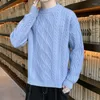 Men's Sweaters 2023 Brand Cashmere Sweater O-neck Men Knit Pullovers For Male Streetwear Slim Knitwear Man Q421