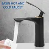 Rubinetti da cucina Nuovo rubinetto per lavabo da bagno Rubinetto per lavabo da incasso in oro cromato nero Rubinetto per lavabo monoforo Miscelatore per lavabo caldo e freddo x0712