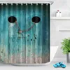 Shower Curtains Curtain Retro Rustic Barn Wood Door Western Country Scenic Picture Print Mildew-proof Waterproof Home Decor Hooks Set