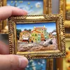 Fridge Magnets World famous painting Van Gogh Picture frame 3d fridge magnets starry sky sunflower siesta refrigerator stickers gifts 230711