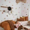 Другие декоративные наклейки Freshife Heart Wall Decal Boho радужные наклейки детская детская детская комната для дома декор мальчики для девочек спальня водонепроницаем