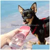 Dog Bowls Feeders Faddish Water Bottle For Small Large Dogs 350Ml Travel Puppy Cat Drinking Bowl Outdoor Dispenser Pet Product Dro Dh9Wz