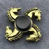 Decompression Toy Brass Color Alloy Spinner Fast Bearing Metal Finger Hand Spinner gyro Rotation Anti Stress Toy for Kids Adults R230712