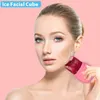 Rullo di ghiaccio per il viso a forma di diamante Strumento per la glassa del rullo di ghiaccio facciale in silicone Beauty Ice Holder per il regalo per la cura della pelle del viso per le donne