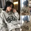 Frauen Hoodies Mode Koreanische Casual Lose Eisbär Muster Mit Kapuze Pullover Sweatshirt Hellgrau Für Männer Und Frauen Kleidung