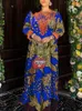Podstawowe sukienki na co dzień jesienna sukienka VONDA damska retro długi bufiasty rękaw koronkowa sukienka w stylu Bohemia casual luźna suknia Kaftan damska 230711