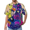Mannen Casual Shirts Gustav Klimt Abstract Art Strand Shirt Hawaii Streetwear Blouses Mannen Custom 3XL 4XL