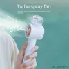 Electric Fans Turbine Spray Mini Fan USB Rechargeable Cartoon Student Outdoor Portable Fan Handheld Water Replenishing Spray Fan