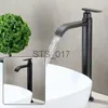 Kitchen Faucets Black ic Waterfall Spout Bathroom Basin Faucet Stainless Steel Tall Sink Lavatory Vessel Tap Only Cold Water Tap for Bathtu x0712