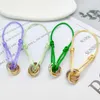 2022 Fashion Unisex Hot Zircon Stone CZ Bracciale in corda 3 Fibbia aperta in metallo Nastro con lacci Catena Multicolor Regolabile Cord Bracele L230704