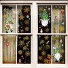 Wallpapers 9pcs Snowflake Gnome Christmas Tree Wall Stickers Window Home Decoration Sticker Wallpaper Dj4030