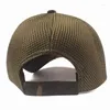 Czapki z daszkiem Outdoor kamuflaż kapelusz Baseball Tactical dla mężczyzn oddychające siatkowe czapki typu Trucker kolarstwo sportowe Snapback Hombre