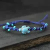 Bohemia Rope Bracelet Unisex Adjustable Turtle Braslet Summer Beach Jewelry 4mm Rice Bead Braclet Surf Brazalete Pulseira Joias L230704