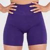 Roupas de ioga Lycra Spandex Shorts lisos sem costura cintura alta Scrunch Butt Shorts de ioga femininos macios para treino Calções de academia roupas de ginástica 230712