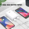 10000mAh Ultra Slim Power Bank USB C Bärbar Telefonladdare Snabbladdning Externt batteripaket för Samsung Huawei Xiaomi L230712