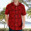 Camicie casual da uomo Strumento musicale Grafica per uomo Abbigliamento Camicia da spiaggia hawaiana 3D Manica corta Y2k Top Surf Abiti vintage Risvolto