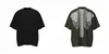 Męskie koszulki z krótkim rękawem Patchwork KAPITAL koszulka z nadrukiem czaszki mężczyźni kobiety 1:1 jakość koszula vintage topy Tee