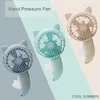 Electric Fans Portable Hand-held Fan Hand-pressure Fan No Battery Mini Hand-cranked Small Fan Home Lovely Fan Cooling Cartoon Hand-held Fan