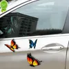 Pegatina de dibujos animados con diseño de mariposa para coche, pegatina decorativa para parachoques de ventana de puerta de motocicleta, accesorios universales de estilo de coche